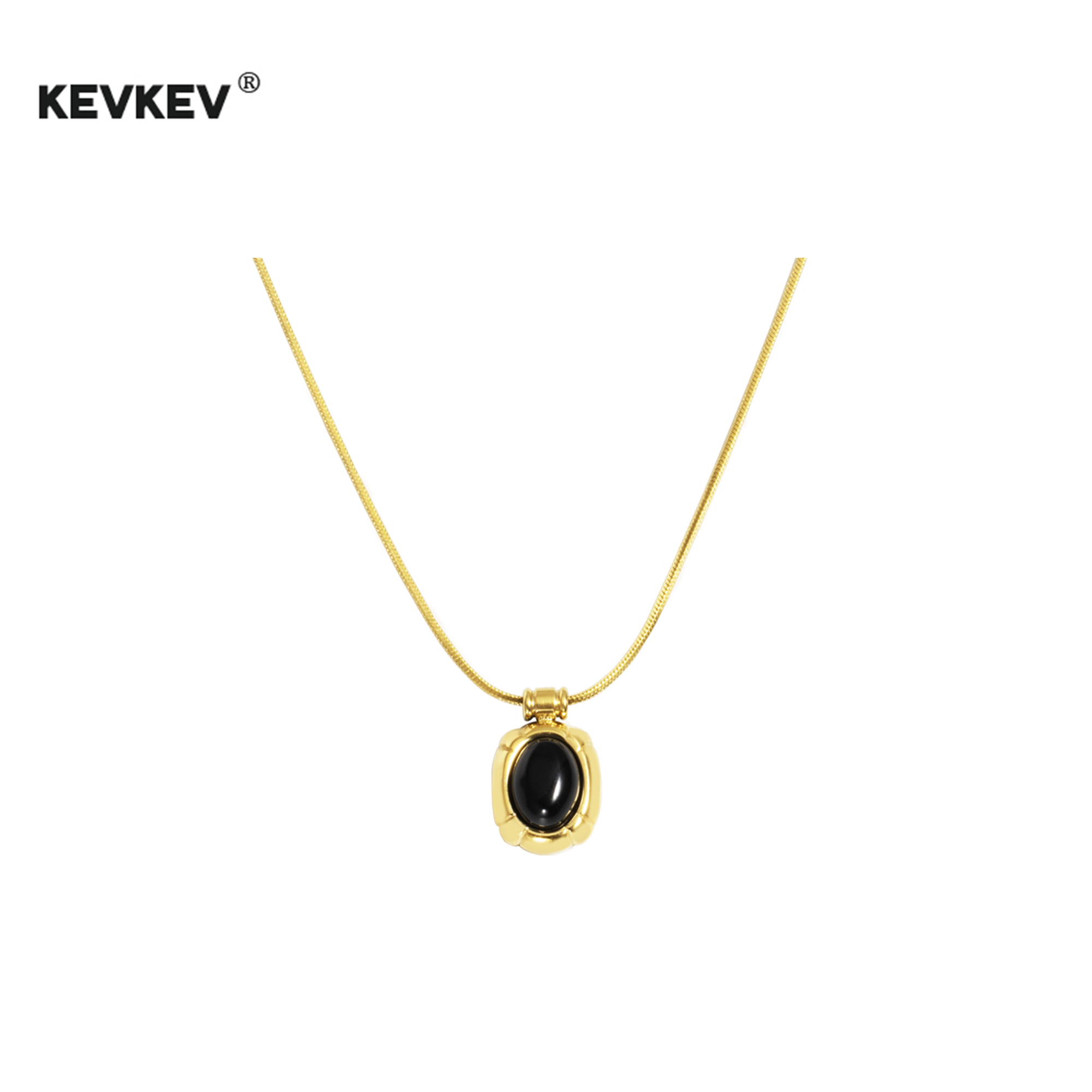 白百何同款黑玛瑙项链女轻奢小众高级感冬天配毛衣的项链高级感