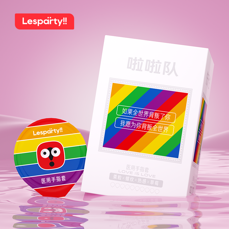 莱斯帕蒂医用颗粒手指套螺纹前戏指套超薄女性避孕成人情趣用正品