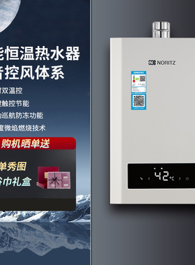 NORITZ/能率GQ-16S1FEXQ/13S1FEX燃气热水器智能恒温零冷水16升
