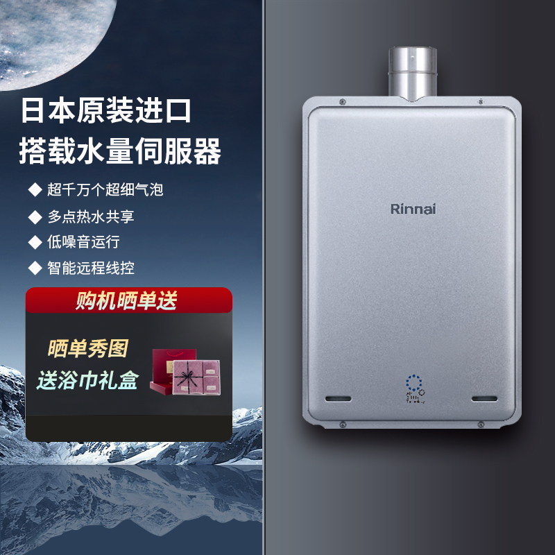 林内智能恒温燃气热水器强排式