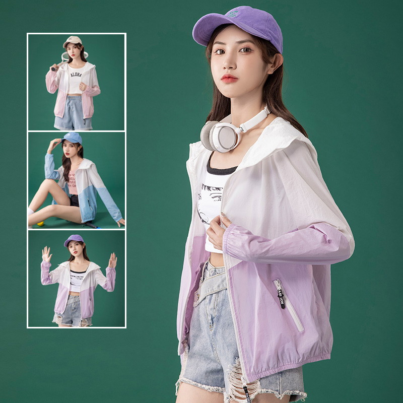 防晒衣女夏季薄款防晒服外套女士开衫2021新款防晒衫