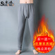男生打底衬裤 申本重磅男士 加厚2025新款 冬季 秋裤 羊羔绒爸爸保暖裤