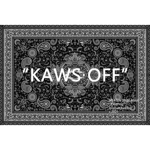 潮牌地毯kaws联名ikea客厅卧室