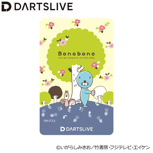 BonoBono波诺波诺与繁花DARTSLIVE主题背景动画会员卡 全球通用