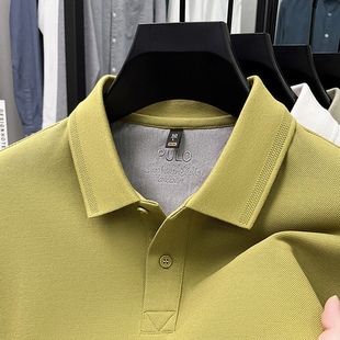 260克100%丝光长绒棉 男士 秋季 POLO衫 翻领T恤刺绣 长袖 高品质