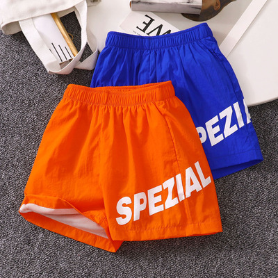 【儿童运动速干中裤】双层网布沙滩裤