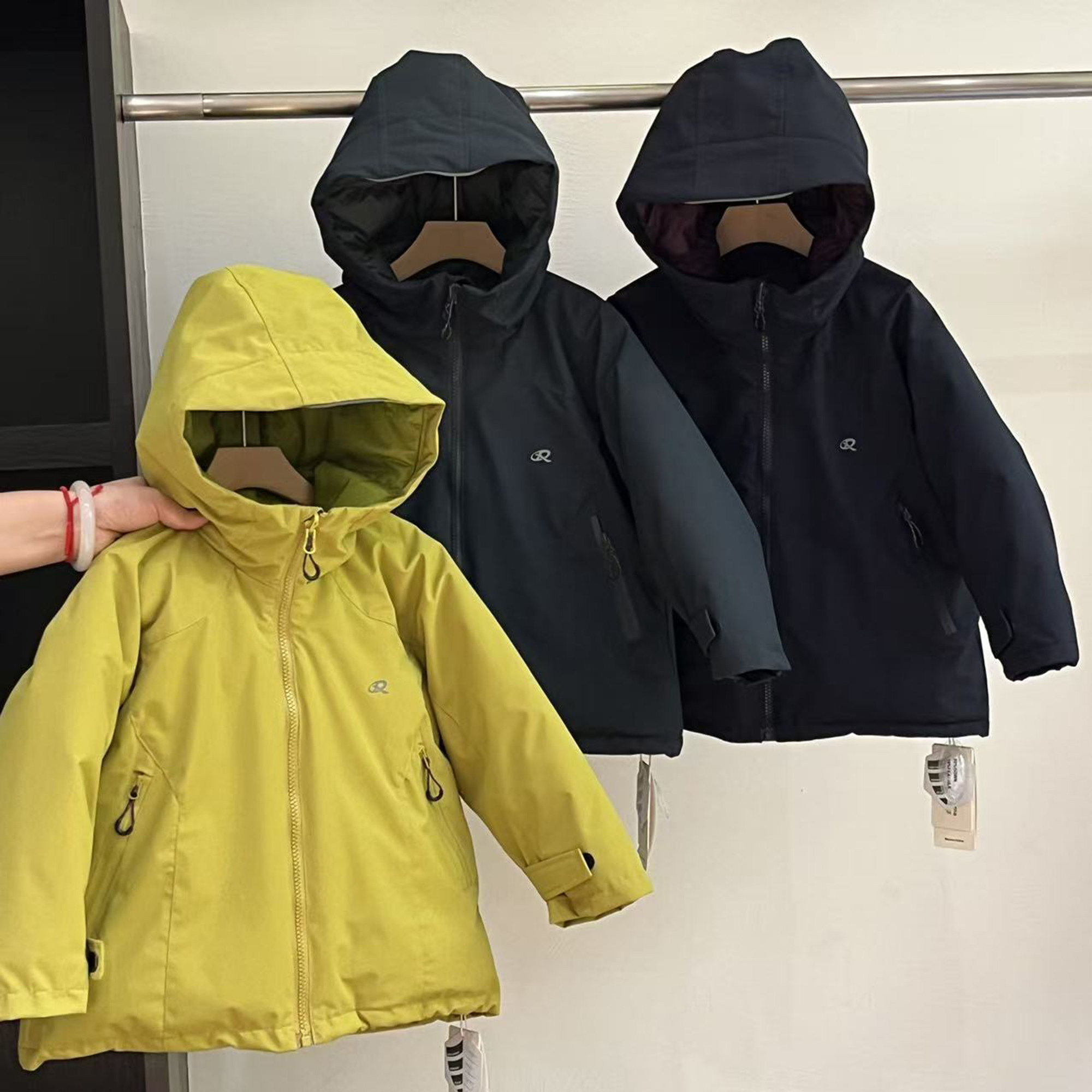 简历童装冬宝宝防风中长款羽绒服