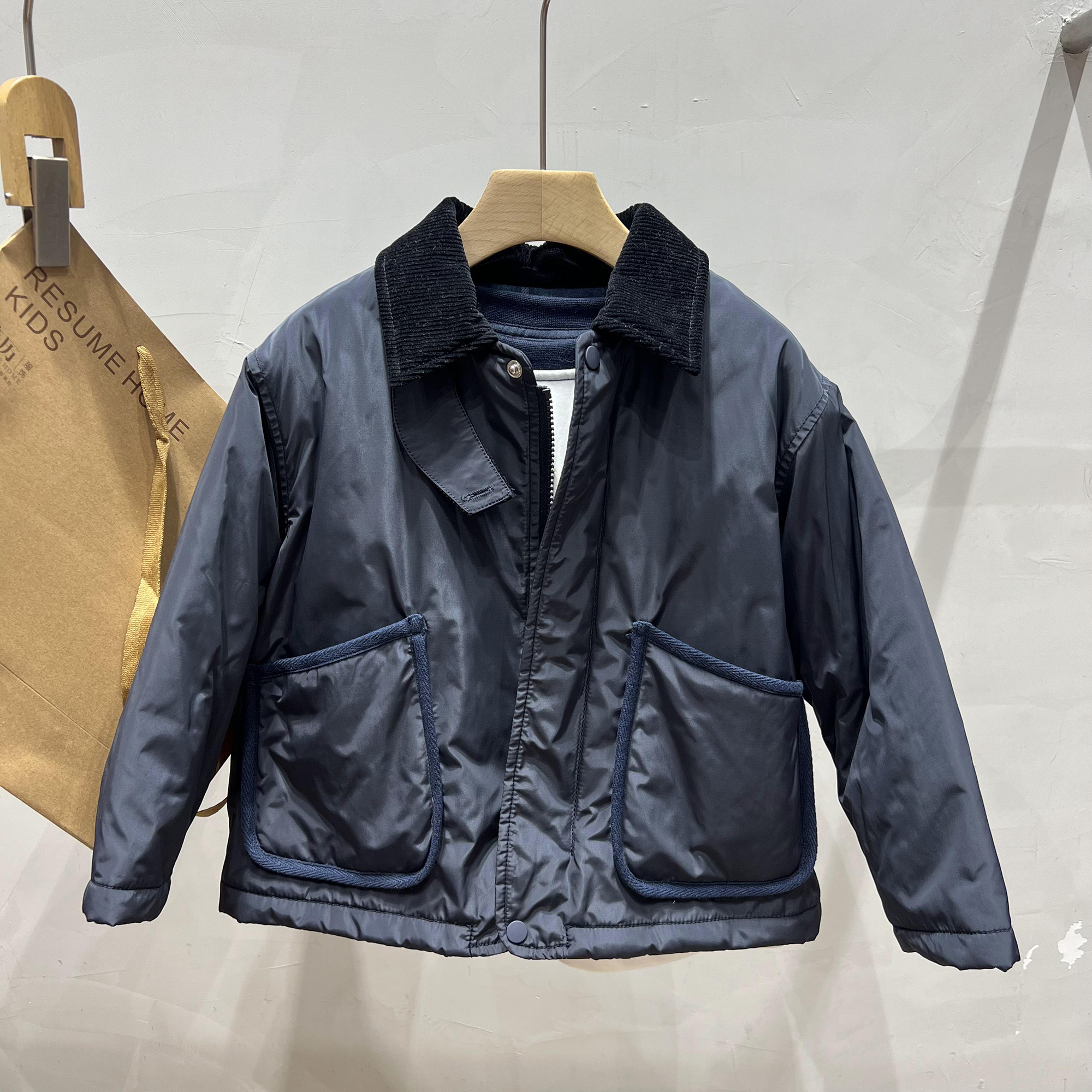 厚棉袄简历童装儿童棉服男童秋冬
