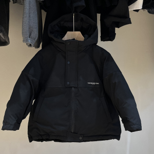 儿童三防工装羽绒服中童防油防水