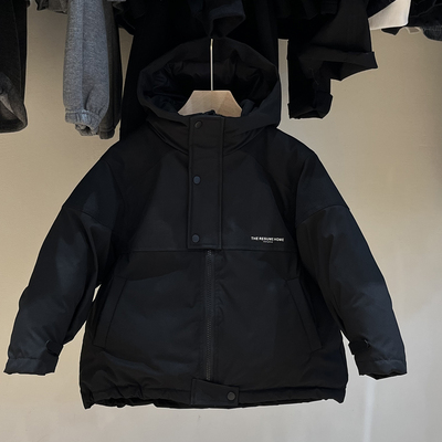 儿童三防工装羽绒服中童防油防水