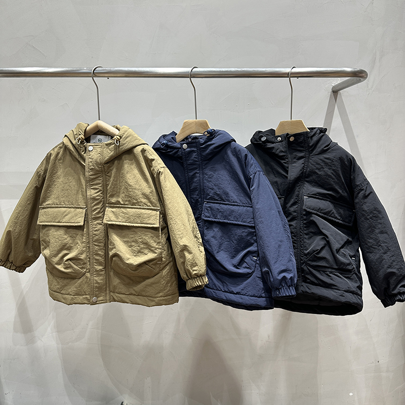 简历家冬季连帽儿童棉服外套