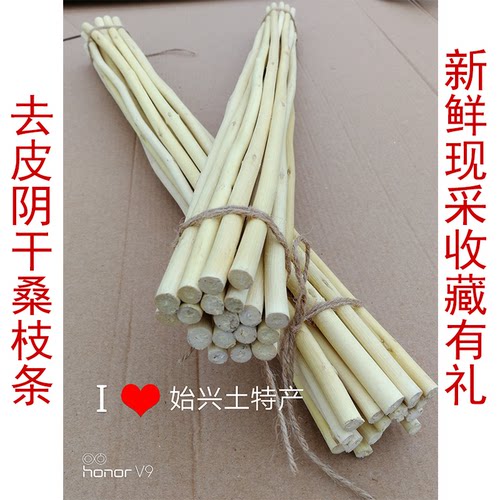 新鲜现采去皮阴干桑木中药材