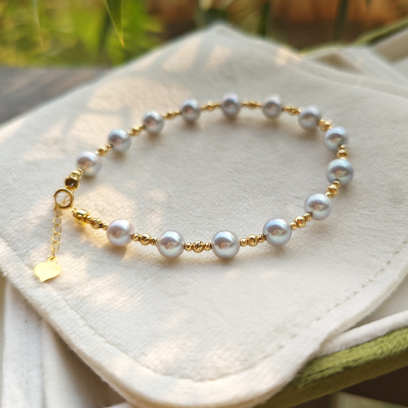 18k金爆闪切割满天星珍珠手串海水真多麻珍珠手链高级银灰蓝,珠宝/钻石/翡翠,手饰,淘宝优惠券,粉丝福利购,淘宝优惠卷