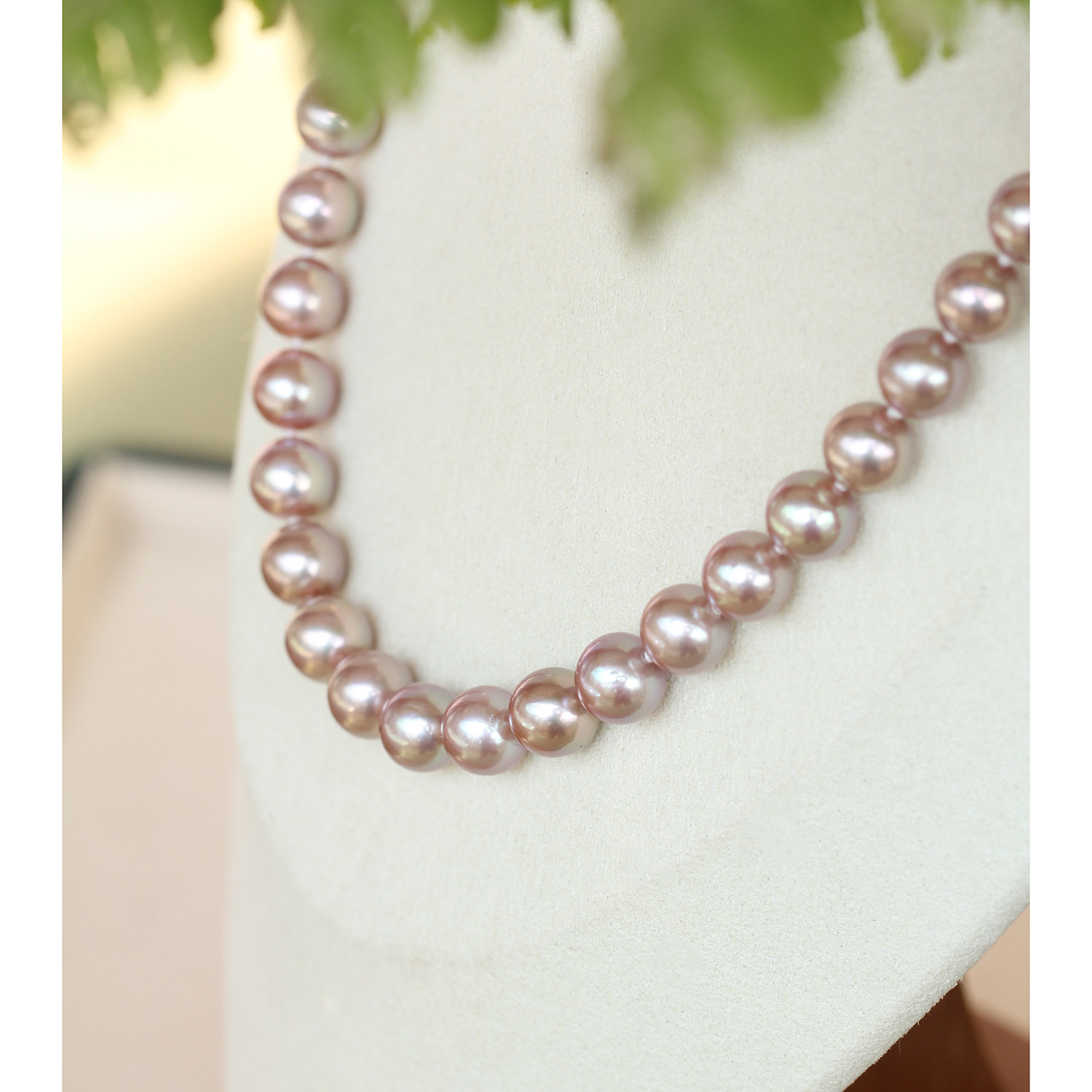 为她写诗~极光系列 稀有灰调紫色珍珠项链镜面小钢蛋8-10mm,珠宝/钻石/翡翠,颈饰,淘宝优惠券,粉丝福利购,淘宝优惠卷