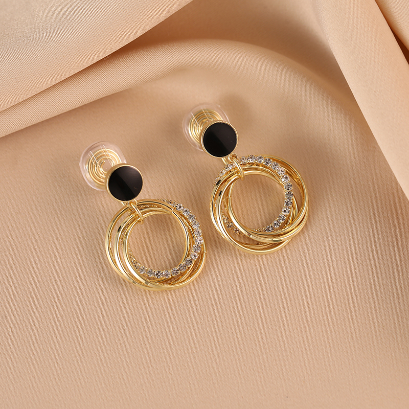 时尚大气耳环蚊香盘耳夹无耳洞