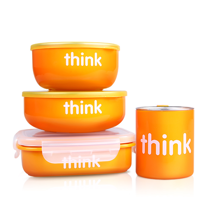 Thinkbaby 不锈钢儿童餐具 4件套