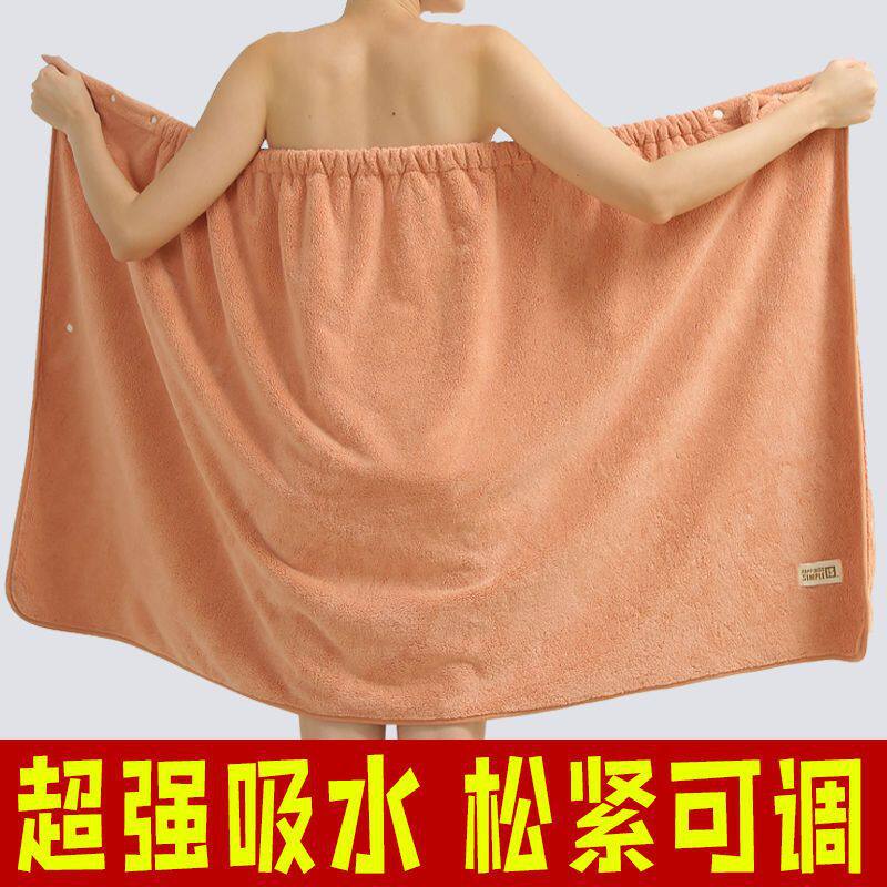 加厚吸水浴巾浴裙干发帽套装