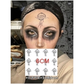 游戏生化危机8蛾女纹身贴贝拉COS额头贴 花朵 暗黑风防水持久刺青