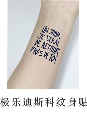极乐迪斯科纹身贴游戏周边手臂