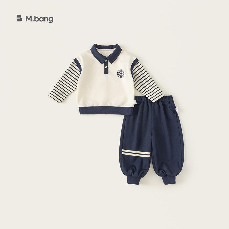 春季学院风衣服套装男孩儿童男童