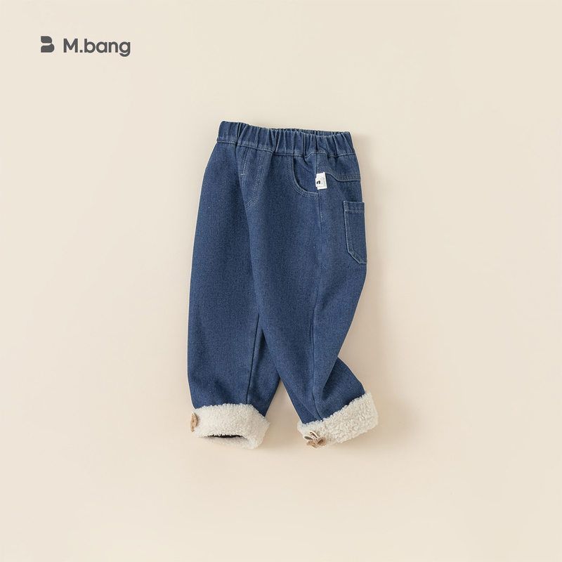 小一家童装冬款加厚裤子儿童长裤