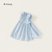 小一家邦选女童蝴蝶结碎花连衣裙夏季 女童裙子背心裙公主裙XQ2431