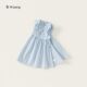 小一家邦选女童蝴蝶结碎花连衣裙夏季 女童裙子背心裙公主裙XQ2431
