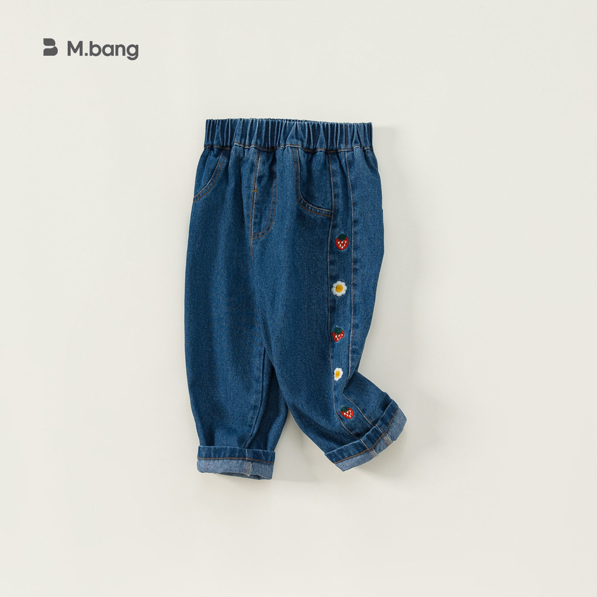 春秋牛仔裤女童花朵刺绣牛仔裤儿童裤子女童休闲裤,童装/婴儿装/亲子装,儿童牛仔裤,淘宝优惠券,粉丝福利购,淘宝优惠卷