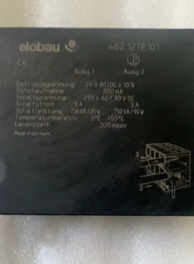 elobau+安全继电器462121E101 议价