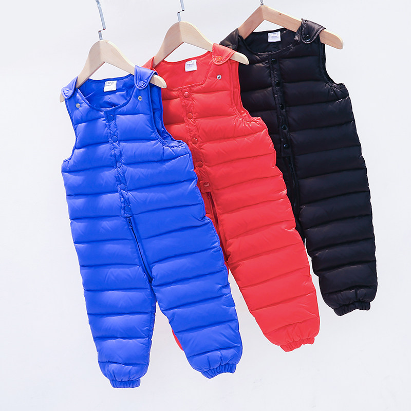 儿童羽绒裤男童女童加厚外穿冬装白鸭绒婴儿连体裤宝宝羽绒背带裤|ruв категории Детская одежда, вниз одежды/перо вкладыш, брюки вниз - от Buy2taobao.com для оказания профессиональной услуги покупки агента Taobao