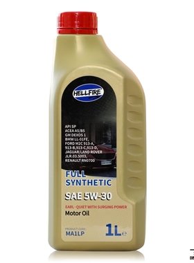 HELLFIRE地狱火伯爵plus系列5W-30 API SP美规高性能全合成机油1L