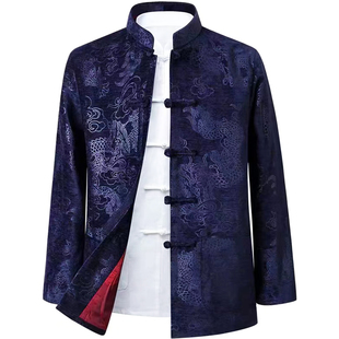 新中式男士唐装情侣中老年婚宴礼服过年父母喜庆国风时尚棉衣外套