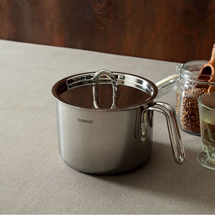 韩国代购进口高品质加厚不锈钢多用途实用小汤锅带把手泡面锅奶锅