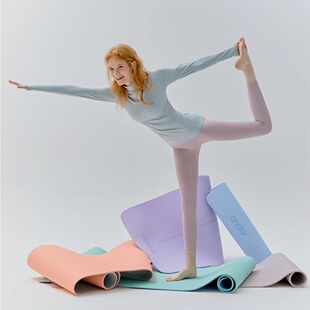 韩国代购andar瑜伽垫家用防滑双面色舞蹈跳绳健身地垫初学者瑜伽