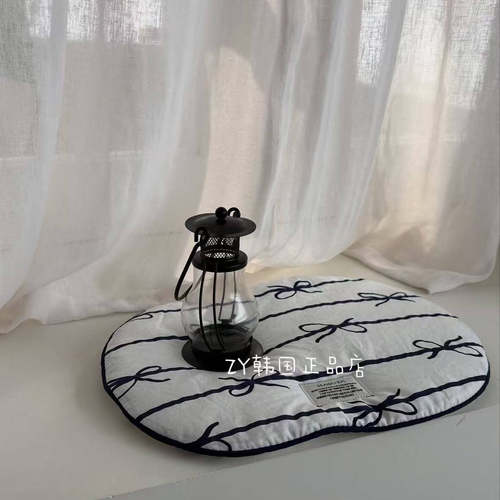 韩国代购进口最新款超可爱手工自制餐垫ins厨房隔热垫纯棉背景垫