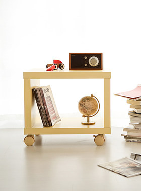 韩国代购小清新小推车置物架落地移动零食客厅卧室床头收纳储物柜