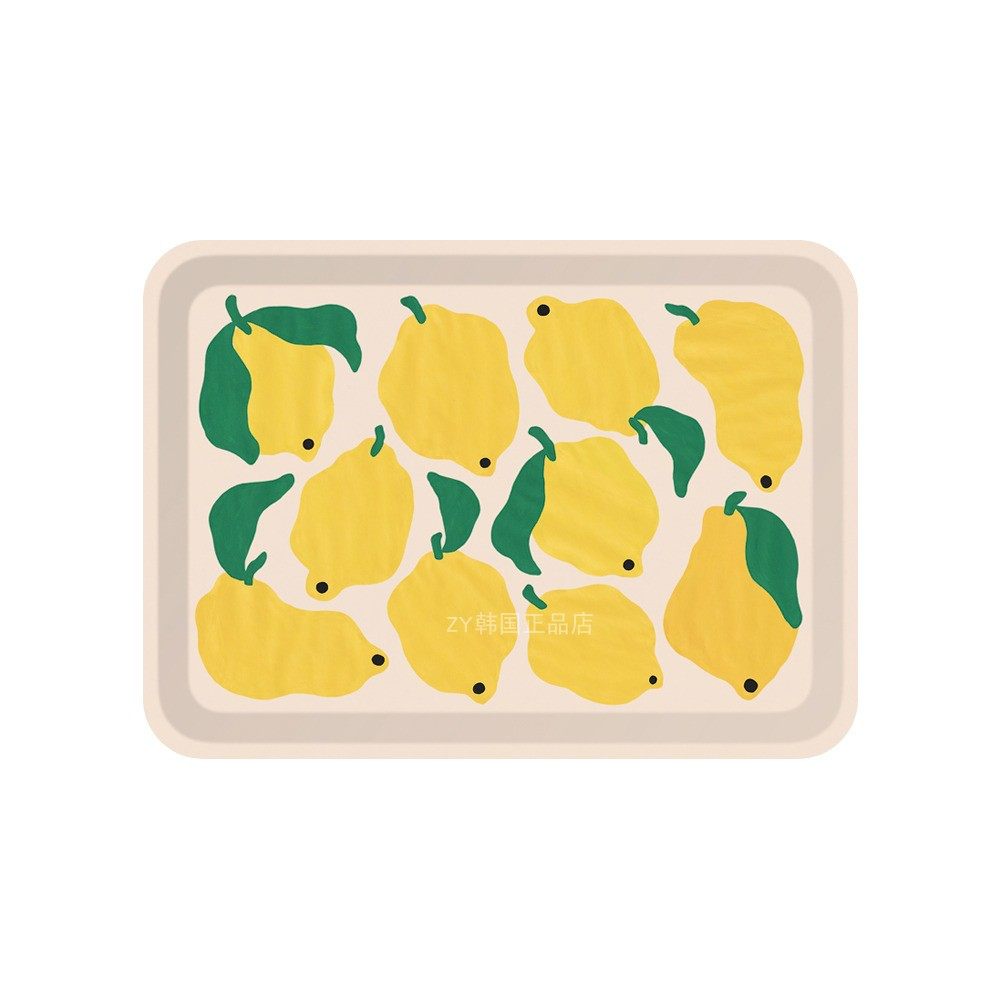 韩国代购进口插画师设计使用可爱印花防滑设计咖啡杯面包茶盘托盘,餐饮具,餐用托盘,淘宝优惠券,粉丝福利购,淘宝优惠卷