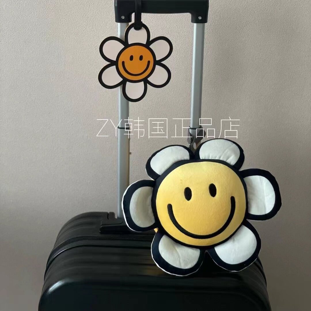 韩国代购笑脸护颈椎枕飞机脖子靠枕眼罩一体午睡枕学生旅行睡觉枕