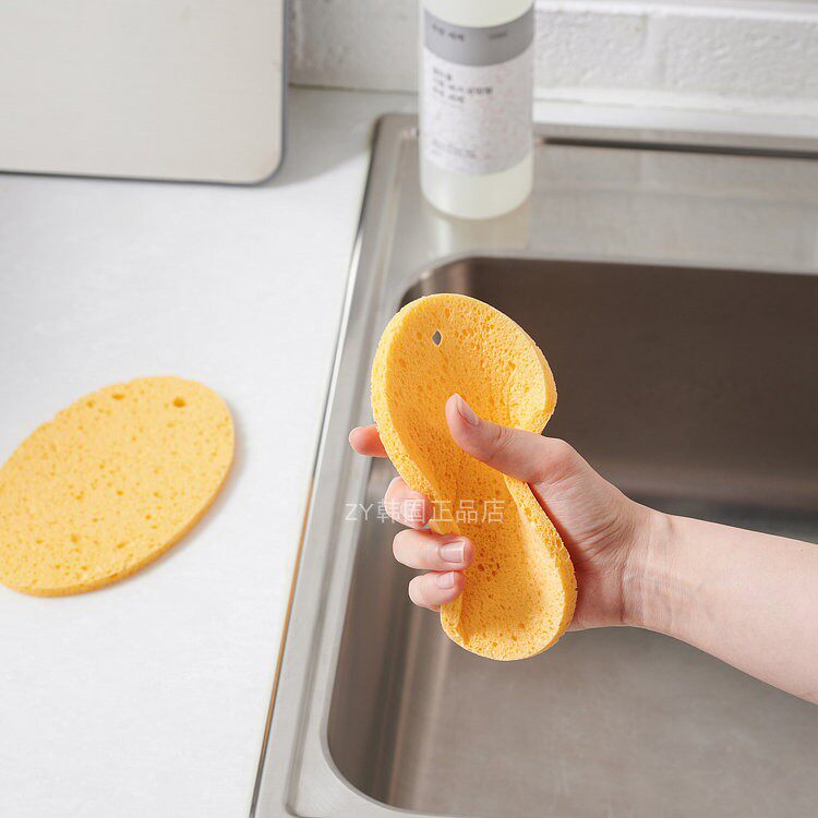 韩国代购进口好用海绵擦日常清洁布吸水去污洗碗百洁布去水渍神器