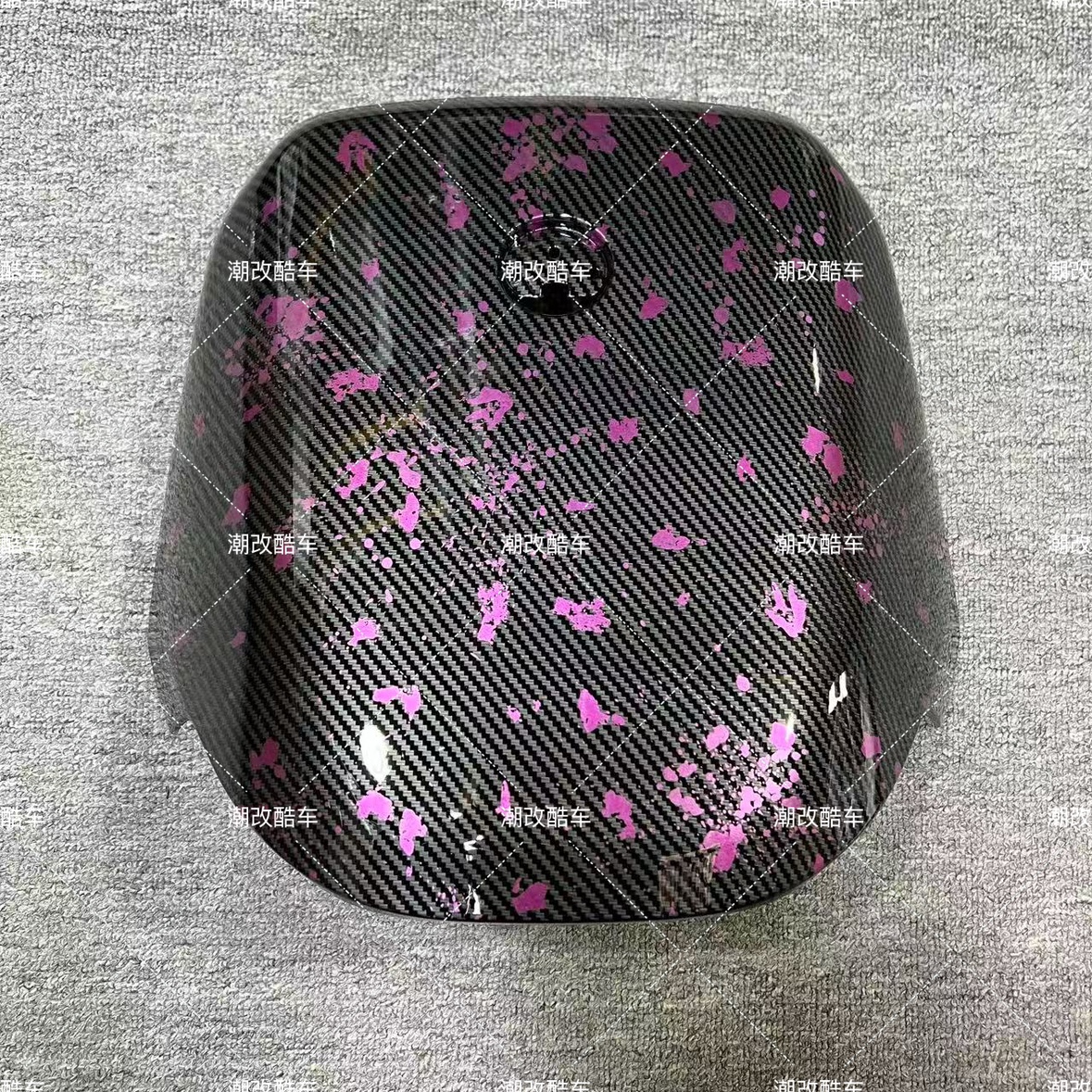 九号电动Mzmix原装水转印碳纤维前面板紫箔Mz通用外观件 原装正品