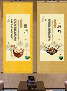 中草药中医馆养生馆草本保健植物