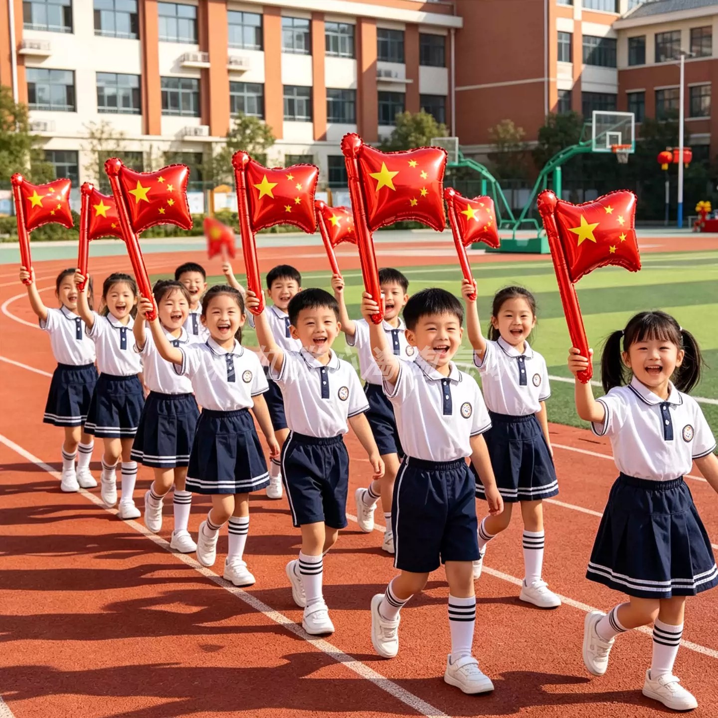 十一国庆节仪式拍照道具装饰铝膜气球手持五角星爱心造型氛围布置