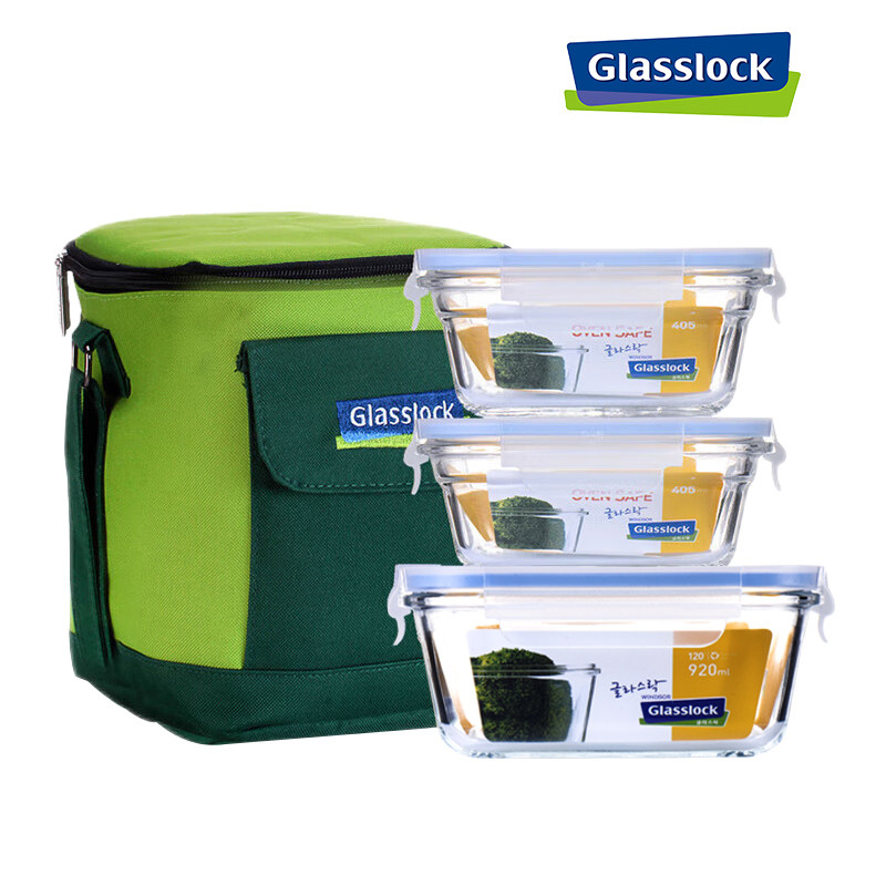 Glasslock进口玻璃保鲜盒3件套