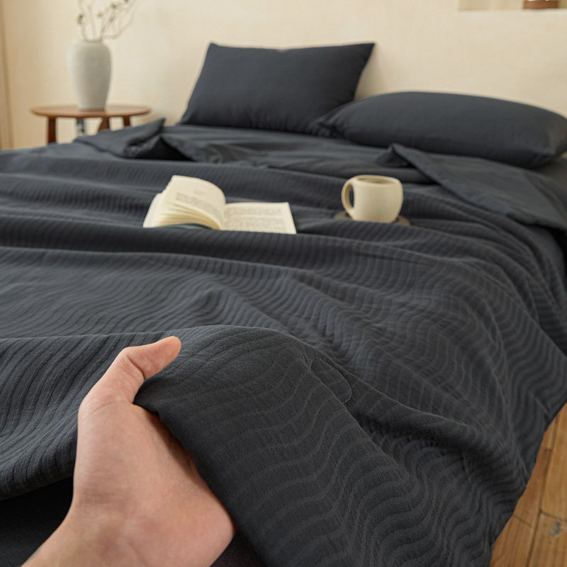 2026新款全棉A类夏被四件套轻奢风纯棉空调被夏凉被春秋被四季被