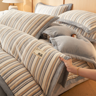 2025新款加厚牛奶绒单被套可机洗被罩宿舍单人被芯套保暖被单被壳