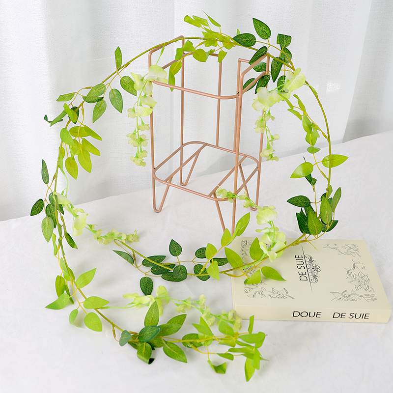 仿真紫藤花假花藤条装饰缠绕吊花