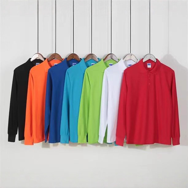长袖翻领POLO衫定制工作