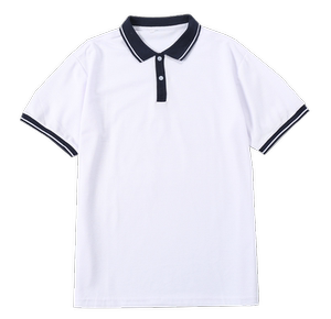 小学生校服T恤 初高中生男女班服学院风校服 休闲短袖翻领T恤夏季