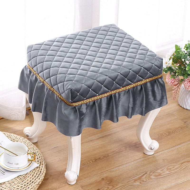 化妆凳套椅子套凳子套罩方凳套罩圆凳套钢琴凳梳妆台床头柜套罩