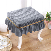 化妆凳套椅子套凳子套罩方凳套罩圆凳套钢琴凳梳妆台床头柜套罩